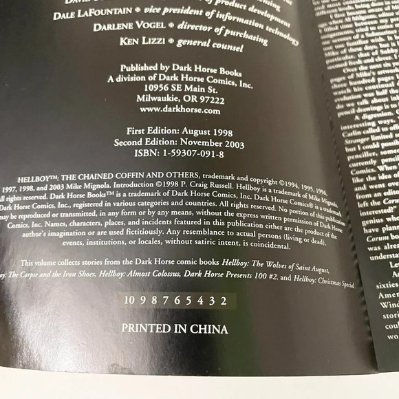 Hellboy The Chained Coffin and Others Mike Mignola Comic Book - Picture 11 of 16